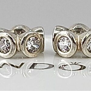 Pandora Spacers Pair clear Sterling Silver LIGHTS Clear CZ790226CZ AUTHENTIC